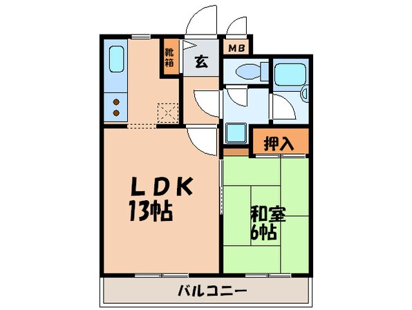 セザール服部の物件間取画像